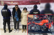 Se aseguró la motocicleta sustraída de oficinas de gobierno municipal.