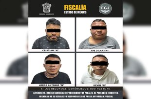 Los cuatro investigados fueron ingresados al penal de Tlalnepantla.