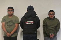 Los detenidos, junto con la parte afectada, fueron presentados ante la Agencia del Ministerio Público.