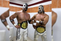 Sansón y Forastero, integrantes de la Nueva Generación Dinamita