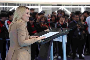 Entre las labores que se realizaron, destacan la pinta de canchas deportivas, barandales, salones, entradas y salidas de la escuela, así como mantenimiento de sanitarios