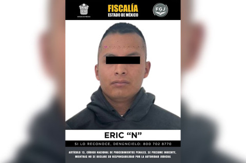 El detenido fue ingresado al penal de Tenango del Valle, donde un juez determinará su situación jurídica.