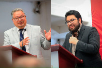 El presidente municipal Isaac Montoya Márquez y el secretario del Trabajo estatal, Norberto Morales Poblete, firmaron un Convenio de Colaboración