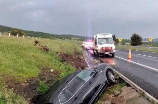 Dos personas resultaron heridas en distintos accidentes ocurridos Atlacomulco.