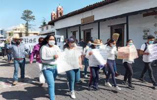 Marcharon por las calles de la cabecera municipal en protesta por los feminicidios que se han registrado en la zona