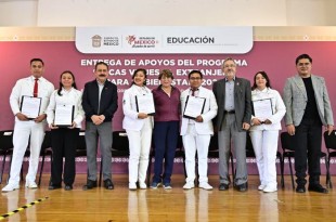 Los estudiantes continuarán su formación profesional en China, Noruega, Alemania, España y Chile gracias al apoyo del Gobierno del Estado de México.