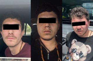 Tres hombres fueron detenidos en Jilotzingo tras una persecución.