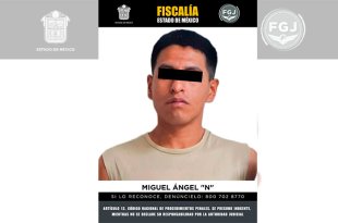 Miguel Ángel “N” fue detenido en Ecatepec por una investigación relacionada con el homicidio de un menor ocurrido en Tlalnepantla en 2019.