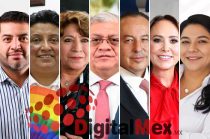 Cristian Campuzano, Esmeralda Navarro, Delfina Gómez, Cristóbal Castañeda, José Luis Cervantes, Cristina Ruiz, Ana María Castro