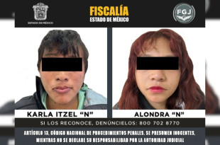 Alondra “N” y Karla Itzel “N” fueron vinculadas a proceso por su probable participación en el delito de homicidio