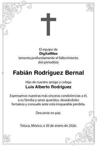 Esquela Fabián Rodríguez Bernal