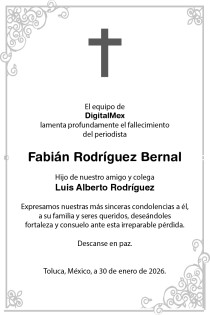 Esquela Fabián Rodríguez Bernal