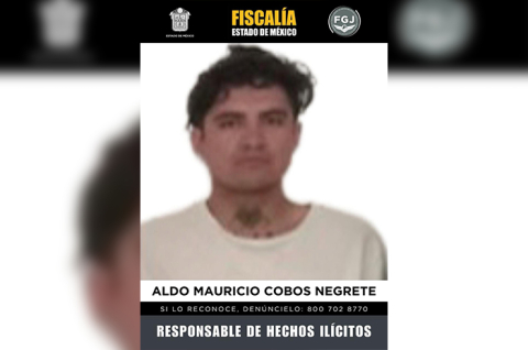 Aldo Mauricio Cobos Negrete fue sentenciado a 62 años y 6 meses de prisión por el homicidio de una mujer ocurrido en Coacalco.