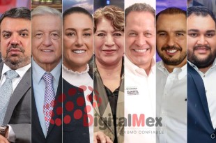Jorge Nuño, AMLO, Claudia Sheinbaum, Delfina Gómez, Eruviel Ávila, Marko Cortés, Christian Muñoz