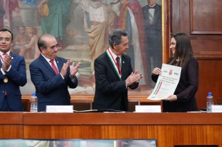 La entrega de este reconocimiento se dio en el marco de la conmemoración del Día de la Fraternidad Mexiquense y el Humanismo Mexicano, organizada desde hace 20 años por la SOMEGEM