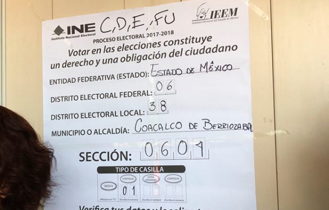 Se roban lista nominal en casilla de Coacalco