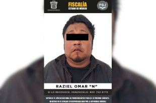 Raziel Omar “N” fue detenido por su probable participación en el delito de homicidio calificado en Coacalco.