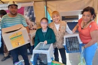 La Dra. Alma Diana Tapia Maya, titular del organismo hizo entrega de 32 los animales de compañía.