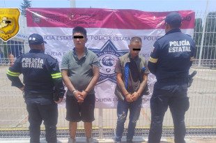 Jaret “N” de 33 años y Juan “N” de 27 años de edad, fueron trasladados a la Agencia del Ministerio Público correspondiente. 