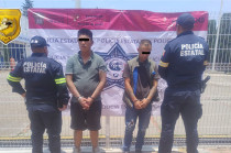 Jaret “N” de 33 años y Juan “N” de 27 años de edad, fueron trasladados a la Agencia del Ministerio Público correspondiente.