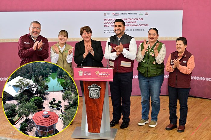 La gobernadora Delfina Gómez Álvarez informó que la rehabilitación del Zoológico del Parque del Pueblo contempla una inversión de 160 millones de pesos.