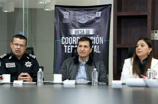 En la Mesa de Coordinación Territorial para la Construcción de la Paz Toluca, se mostraron los avances en la baja de la incidencia delictiva