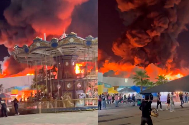 Video: ¡Tragedia en Tabasco! Incendio en nave del parque deja cinco muertos