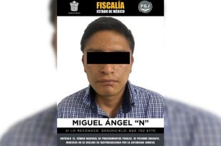 Miguel Ángel “N” fue detenido por su probable participación en un homicidio calificado.