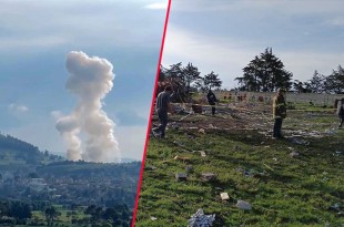 #Video: Explotan dos polvorines en Almoloya de Juárez, hay heridos