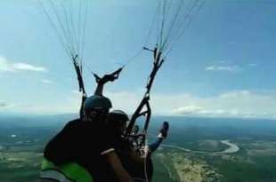 El deportista realizaba un vuelo sobre la presa Miguel Alemán muy cerca del Coporito