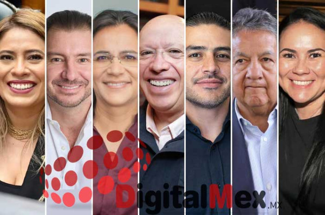 María José Pérez, Elías Rescala, Paola Jiménez, Isidro Pastor, Omar García Harfuch, Higinio Martínez, Alejandra del Moral