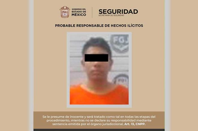 Edgar “N”, de 30 años, fue detenido cuando circulaba en motocicleta sobre la carretera Chalma-San Andrés Nicolás Bravo.