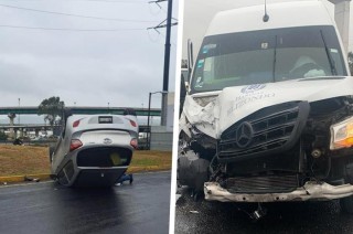 Los accidentes dejaron varios heridos y cuantiosos daños materiales, según informaron fuentes de la Secretaría de Seguridad (SS).