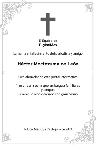 Esquela Héctor Moctezuma de León