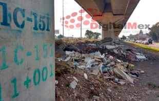 Tras cancelación de obra del Tren Interurbano, en Toluca lo convierten en tiradero a cielo abierto