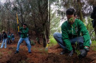 José Alberto Couttolenc Buentello encabezó en Joquicingo el arranque de la gira estatal de reforestación "Un Voto, Un Árbol".