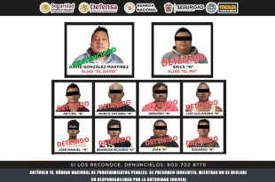 Nueve presuntos integrantes de la célula criminal “M4”