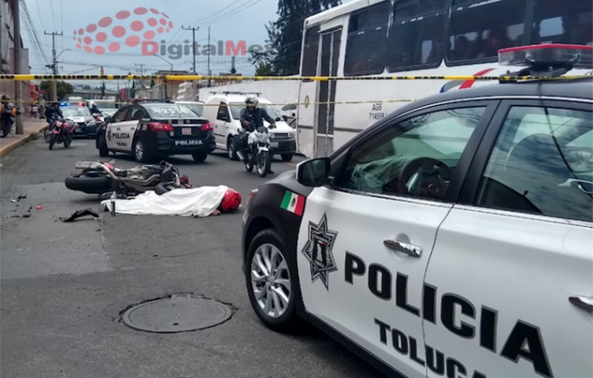 Muere Motociclista Al Impactar Contra Muro En Toluca