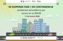 La CAMe anunció la suspensión de la contingencia ambiental por ozono en la Zona Metropolitana del Valle de México