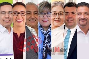 Indalecio Ríos, Azucena Cisneros, Isidro Moreno, Cristina González, Martha Guerrero, Pedro Haces, Gerardo Pliego 
