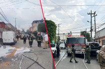 Los servicios de emergencia se movilizaron hasta la calle de Mitla, en la colonia Poder de Dios