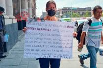 María del Rocío Monasterio se ha manifestado desde el 2 de junio frente al edificio de la Fiscalía General de Justicia mexiquense.