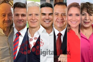 Carlos Salinas, Enrique Peña, Alfredo Del Mazo, Alejandro Moreno, Marco Antonio Díaz, Ana Muñiz, Delfina Gómez