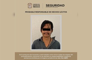 El individuo, junto con los indicios fueron trasladados al Ministerio Público de Tenancingo, donde se determinará su situación legal.