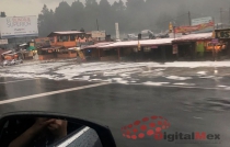 Granizada en La Marquesa entorpece tráfico en la México-Toluca