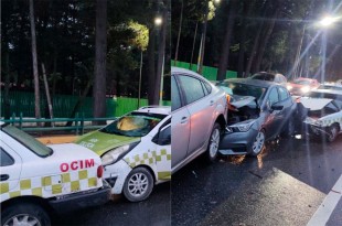 El múltiple choque ocurrió frente al Parque Metropolitano del Bicentenario.