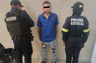 El detenido, junto con la víctima y el dinero recuperado, fue presentado ante la Agencia del Ministerio Público.