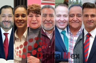 Francisco Vázquez, Amalia Pulido, Delfina Gómez, Horacio Duarte, Eruviel Ávila, Arturo Osornio, Enrique Peña