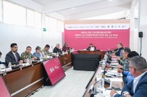 La gobernadora Delfina Gómez Álvarez preside la Mesa de Coordinación para la Construcción de la Paz en Valle de Chalco.