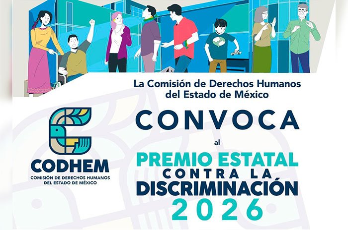 Personas, organizaciones e instituciones que combaten la discriminación en Edoméx podrán participar en el premio de la CODHEM.